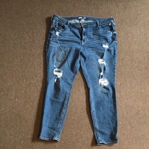 Old Navy Light/Medium Wash Rockstar Super Skinny Jeans